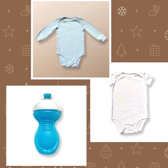 15 PIECES Value Pack Baby 4 to 12 Mo. Clothes & Sippy Cup - Picture 8 of 8